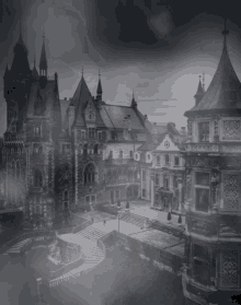 Gif animé gothique ville